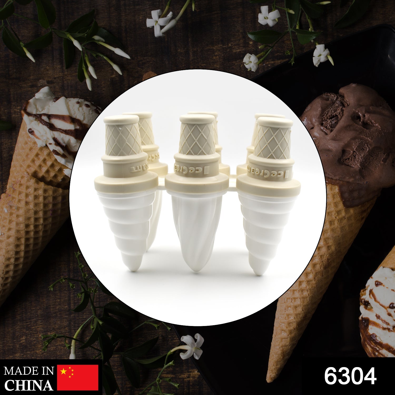 6304 6 Pc Ice Cream Mold Used For Making Ice-creams In All Kinds Of Places Including Restaurants And Ice-cream Parlours Etc. 6304 6 Pc Ice Cream Mold Used For Making Ice-creams In All Kinds Of Places Including Restaurants And Ice-cream Parlours Etc.